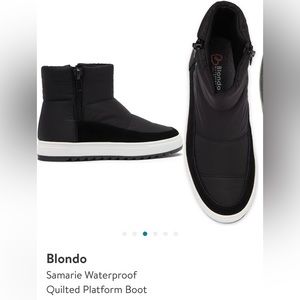 Blondo Samarie Waterproof Quilted Platform Boots - Size 9.5